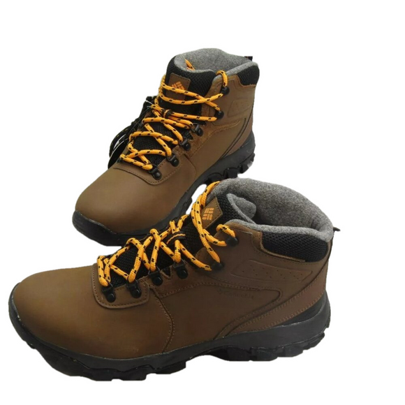 NEW COLUMBIA Men\'s Size 10.5 Newton Ridge Plus 2 Waterproof Boots Brown